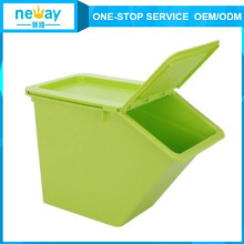 Boîte en plastique verte fraîche de stockage chaud